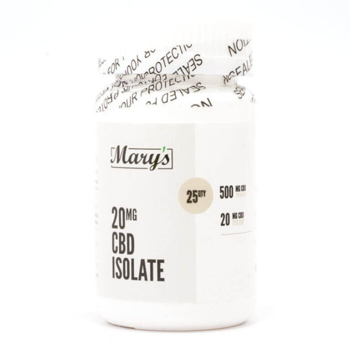 20mg-CBD-Isolate-Capsules-Marys-Edibles.jpg 20mg CBD Isolate Capsules (Mary’s Edibles)